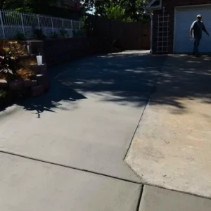 a recently finished driveway repair a recently finished driveway repair