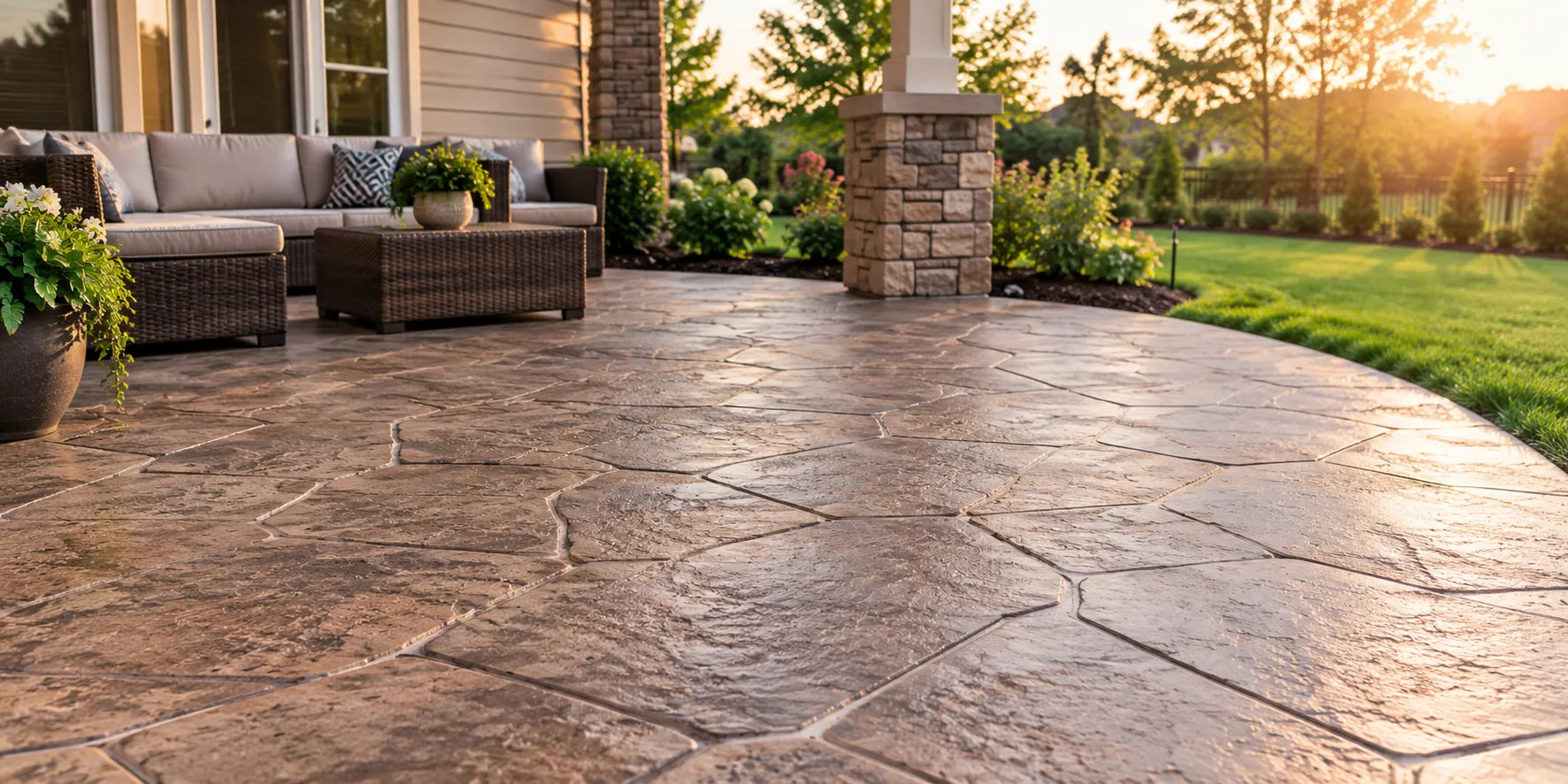 stamped concrete